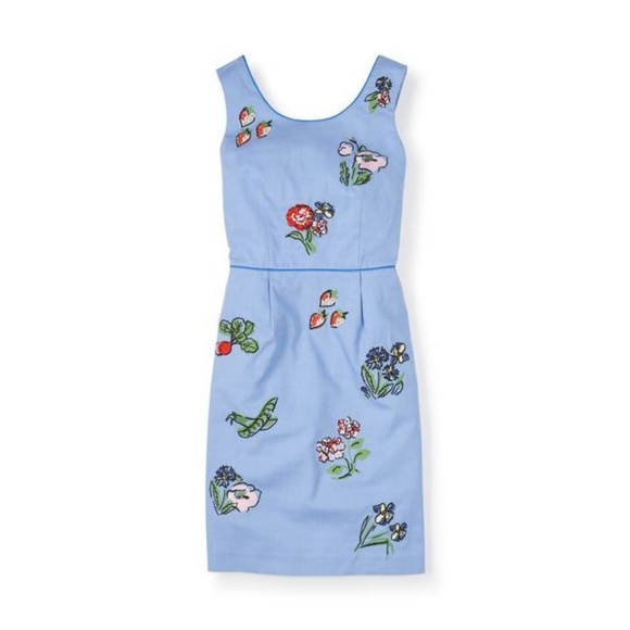 Boden Dresses & Skirts - New BODEN Blue Embroidered Fruity Fun Dress [D7]